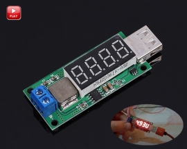 DC-DC Fast Charging Step Up USB Module Boost Converter 3V 3.7V 4.2V to 5V 2A 4 Digits Digital Display Module