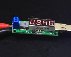 DC-DC Fast Charging Step Up USB Module Boost Converter 3V 3.7V 4.2V to 5V 2A 4 Digits Digital Display Module