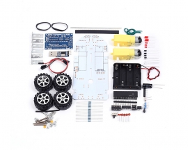 DIY Kit C51 Intelligent Vehicle Obstacle Avoidance Tracking Car, Smart Robot Car Kit School Competition Electronic Projects for Students and DIYers Learn to Solder