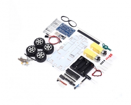 DIY Kit C51 Intelligent Vehicle Obstacle Avoidance Tracking Car, Smart Robot Car Kit School Competition Electronic Projects for Students and DIYers Learn to Solder