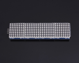 MAX7219 Dot Matrix Module 8x32 MCU Control Drive Module Red LED Display Board Module with 5P Dupont Wire