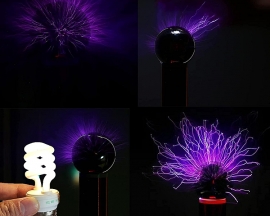 Tesla Coil DIY Kit, Touchable Plasma Ball Spark Gap Arc Generator for Physics Teaching Science Experiment, Toy Gifts for Birthday Xmas Holiday