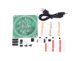 Red Countdown Timer 60s Rotary Electronic Clock DIY Kit 60s Rotate Seconds Count Smart Timing Alarm Electronics Circuit Teaching DIY Kits