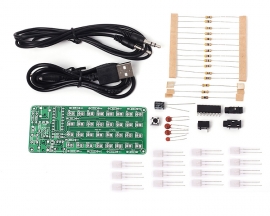 ASD-84 Audio Spectrum Display 8x4 DIY Kit Music Level Indicator Voice Spectrum Lights Learning Kits DIY Spectrum Analyzer