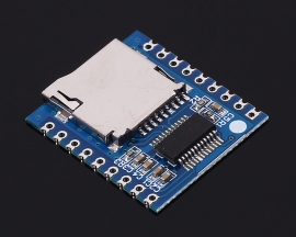 Mini MP3 Player Module Audio Voice Board 8Bit I/O UART Control Support SD Card TF Card