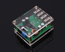 4 USB Output DC to DC Step Down Module Automatic Buck Converter Power Supply Charger Module 5V 5A for Mobile Phone