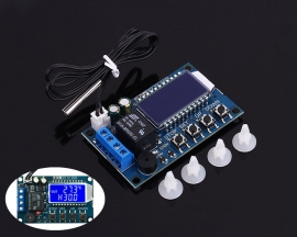 Digital Temperature Controller Switch Module Micro Digital Thermostat Board LCD Display with NTC Waterproof Sensor Probe