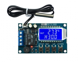 Digital Temperature Controller Switch Module Micro Digital Thermostat Board LCD Display with NTC Waterproof Sensor Probe