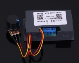 DC 6-30V 12V 24V 5A PWM DC Motor Speed Controller Digital LED Display Module and Switch