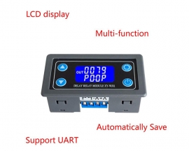 Time Delay Relay Module Digital LCD Display 6-30V Control Timer Switch Trigger Cycle Module for Smart Control