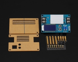 DC-DC 11V-50V 5A Step Up Power Supply Module Adjustable Boost Adapter CVCC Converter LCD Display Board with Acrylic Shell