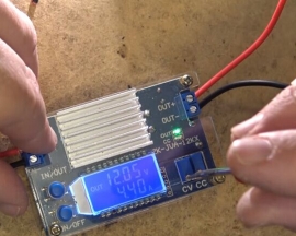 DC-DC 12A Step Down Power Supply Module LCD Display Constant Voltage Constant Current Adjustable Buck Converter CVCC Adapter