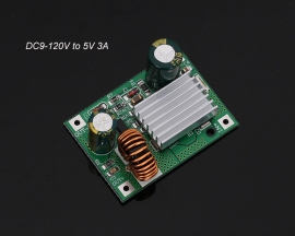 DC Step Down Module Power Supply Buck Converter Non-isolated Stabilizer 9V 12V 24V 36V 48V 72V 120V to 5V 3A