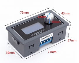 1-Channel Signal Generator 1Hz-150KHz PWM Pulse Frequency Duty Cycle Adjustable LCD Display Module