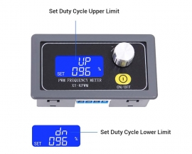 DC 3.3V-30V Signal Generator Module, 1-Channel 1Hz-150kHz PWM Pulse Frequency Duty Cycle Adjustable LCD Display Module