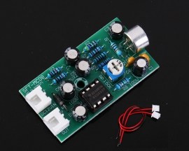 DC 9V-15V Adjustable Audio Monitoring Capacitive Microphone Amplifier Board MIC Auto Gain Control Voice Module