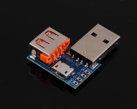 5PCS USB Converter Standard USB Female to Male to Micro USB to 4P Terminal