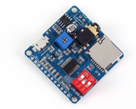 MP3 Music Player Voice Playback Amplifier Module 5W SD/TF Card Integrated UART I/O Trigger Class D