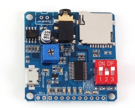 MP3 Music Player Voice Playback Amplifier Module 5W SD/TF Card Integrated UART I/O Trigger Class D