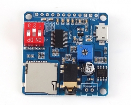 MP3 Music Player Voice Playback Amplifier Module 5W SD/TF Card Integrated UART I/O Trigger Class D