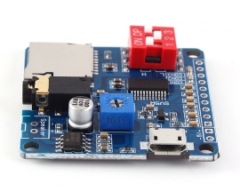 MP3 Music Player Voice Playback Amplifier Module 5W SD/TF Card Integrated UART I/O Trigger Class D