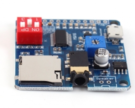 MP3 Music Player Voice Playback Amplifier Module 5W SD/TF Card Integrated UART I/O Trigger Class D