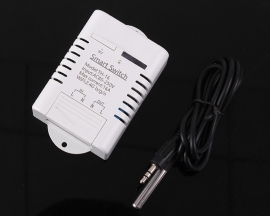 AC 85V-250V DS18B20 Temperature Monitor IoT 16A Wireless WIFI Intelligent Control Switch