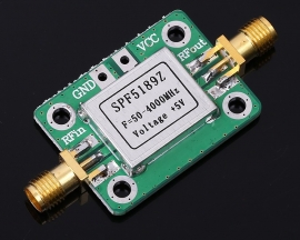 LNA 50-4000 MHz RF Low Noise Amplifier Signal Receiver SPF5189 NF 0.6dB with Shielding shell