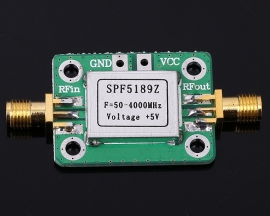 LNA 50-4000 MHz RF Low Noise Amplifier Signal Receiver SPF5189 NF 0.6dB with Shielding shell