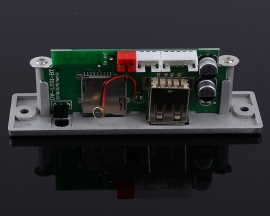 3.7V-5V White MP3 Decoder Board Bluetooth-compatible Call Module FM AUX Input Support TF Card/U-Disk Lossless