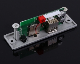 3.7V-5V White MP3 Decoder Board Bluetooth-compatible Call Module FM AUX Input Support TF Card/U-Disk Lossless