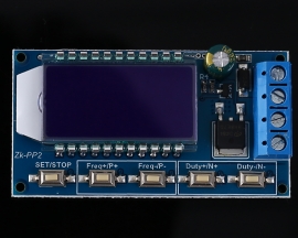 1-Channel Signal Generator 8A Driver Module for Motor/Lamp 1Hz-150KHz Dual Mode LCD PWM Pulse Frequency Duty Cycle Adjustable Module