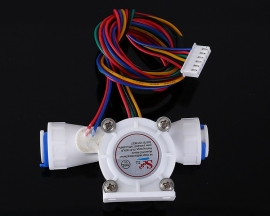 DC 5V-24V 3/8" Water Flow Sensor Hall Sensor G3/8 TDS Multi-Function Flowmeter 0.35MPa