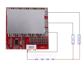 4S 3.2V Lithium Iron Phosphate Battery 12.8V 100A Charging Protector Balanced Function Board