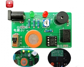 DIY Kit MQ-3 Sensor Alcohol Detector Tester Alarm System Soldering Teaching Tranining Kits DC5-7.5V