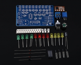 DIY Kit Music Circuit LED Flashing Module Electronic Components Soldering Practice Kits