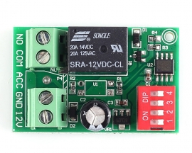 Power-ON Delay Relay Switch Module DC 12V 60s Programmable Delay Controller