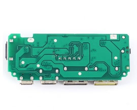 Dual USB Port Charging Module, QC Mobile Power Boost Module, 5V 2.4A Charger Circuit Board with LCD Display