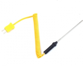 1 Meter Type-K Thermocouple Temperature Sensor -50℃~400℃ Liquid Temperature Probe