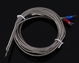 5 Meters PT100 Temperature Sensor Type-K Waterproof 0℃~800℃ Platinum Resister