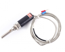 WZP-187 PT100 K Type Stainless Steel Temperature Sensor Probe -200℃-400℃ Thermocouple w/1.5m Cable