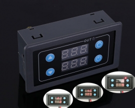 AC 85V-265V Cycle Timer Delay Module Dual Display 110V 220V 10A 2000W 999ms 999h Power-on Delay Timer