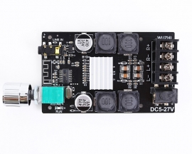 50W+50W HIFI Bluetooth-compatible Audio Stereo Module BLE5.0 TPA3116 AUX Digital Amplifier Module ZK-502C DC5-27V