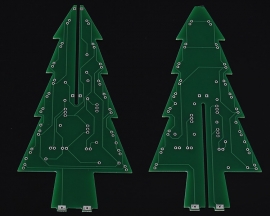 DIY Kit RGB Flash LED Circuit Colorful Christmas Trees LED Soldering Practice Kits Xmas Fun Gift DC 4.5V-5.5V