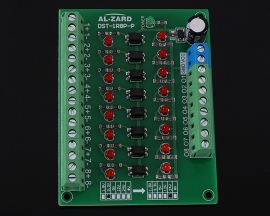 3.3V to 24V 8-Channel Optocoupler Isolator Photoelectric Isolation Module Level Voltage Converter 8Bit PNP Output PLC Signal Converter