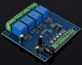 4 Channel Modbus Relay Module 4Bit Modbus-RTU Switch Signal Input Output RS485 TTL Controller