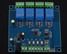 4 Channel Modbus Relay Module 4Bit Modbus-RTU Switch Signal Input Output RS485 TTL Controller