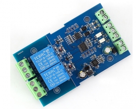 Dual Modbus Relay Module 2Bit Modbus-RTU Switch Signal Input Output RS485 TTL Controller