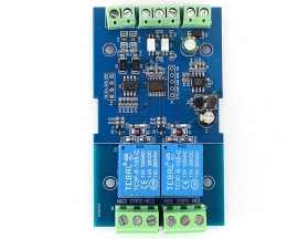 Dual Modbus Relay Module 2Bit Modbus-RTU Switch Signal Input Output RS485 TTL Controller