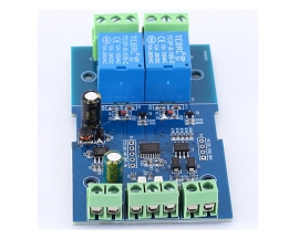 Dual Modbus Relay Module 2Bit Modbus-RTU Switch Signal Input Output RS485 TTL Controller